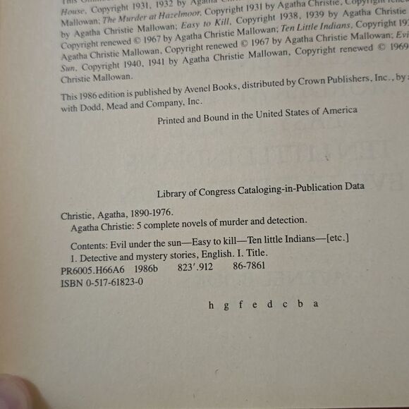 Agatha Christie.  Five complete novels of murder and detection - Picture 6 of 8